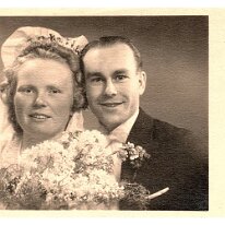 1949 12.02. Ruth u. Heinz Hochzeit